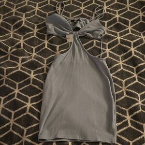 Papaya Backless light blue Dress